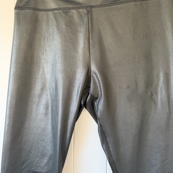 Wild Fable Black Faux Leather Leggings Size M High Rise Stretch Vegan - Picture 5 of 12
